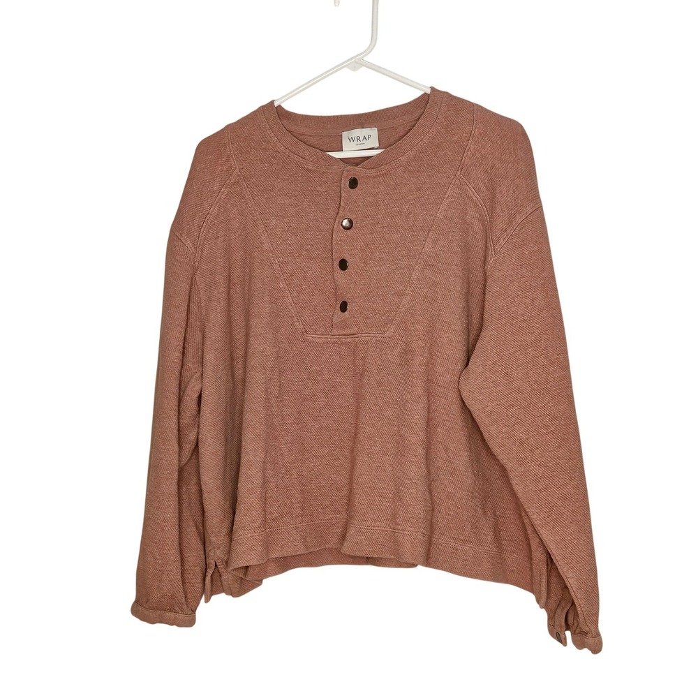 Wrap London Pullover Top Shirt Size 18 Casual Relaxed Lounge Minimalist Comfy
